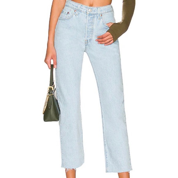 Levi’s Original Fit 501s Cropped - Raw Hem - NWT! - Picture 6 of 8